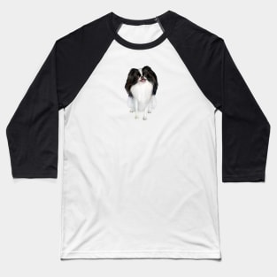 Japanese Chin (balck and white) - Just the Dog Baseball T-Shirt
